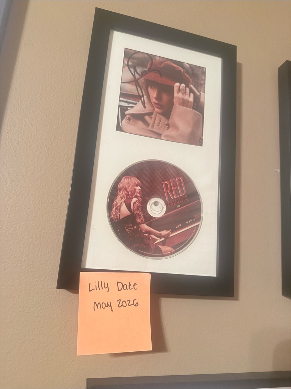 Signed Taylor Swift Red (Taylor’s Version) with smudge